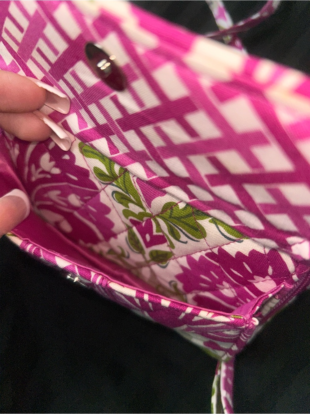 Vera Bradley Crossbody Wallet Retired Julep Tulip Pattern - Picture 3 of 7